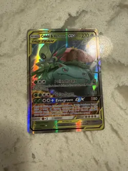 Celebi & Venusaur GX TAG TEAM Ultra Rare Holo SM-Team Up 1/181 - Image 2