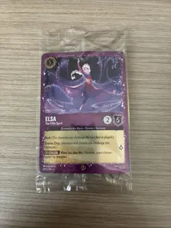 Promo Elsa The Fifth Spirit 6/P3 Disney Lorcana Sealed In Pack Glimmer Foil - Image 1