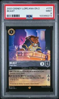 2023 Disney Lorcana EN 2 Beast PSA 9 - Image 1