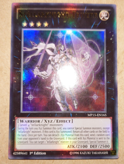YUGIOH STELLARKNIGHT TRIVERR ULTRA RARE MP15-EN165 1ST EDITION - Image 1