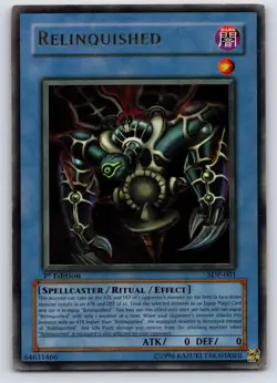 Yugioh Relinquished SDP-001 1st Edition Starter Deck Pegasus Ultra Rare MP - Image 1
