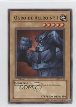 Rock Ogre Grotto #1 Spanish 1st Ed. YuGiOh Legend of Blue Eyes White Dragon 2002 - Image 1
