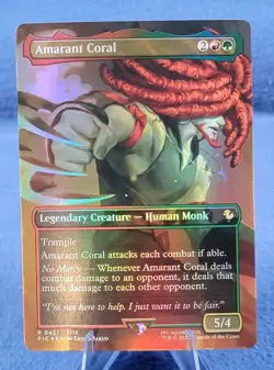 Amarant Coral (Borderless) 457 Commander: FINAL FANTASY Magic: The Gathering NM - Image 1