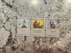 Mtg Revised Rares x3 Magic the Gathering Revised Rares Blessing Crus ade Played - Image 1