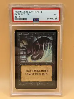 Dark Ritual – MTG Beta (1993) – PSA 7 NM – Magic the Gathering - Image 1