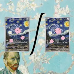 SALE! | Clefairy With The Starry Night | V. Gogh Pokemon Cards | #33 | Read Des. - Image 1