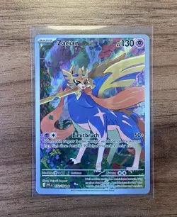 Pokemon Zacian Fatale Flammen Illustration Rare 100/094 Deutsch Art Rare - Image 1