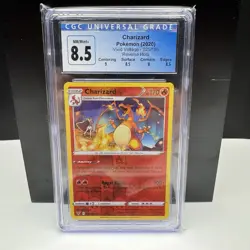 Charizard 025/185 Reverse Holo CGC 8.5 Pokemon 2020 Vivid Voltage - Image 1
