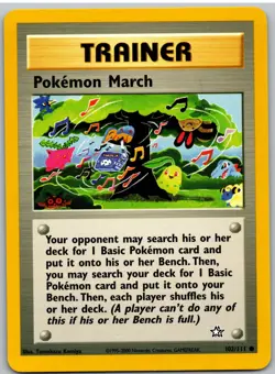 Pokemon March 102/111 Common Neo Genesis Pokemon MP - Image 1