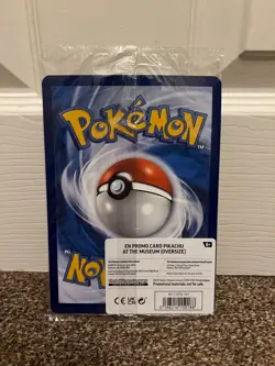 Pokemon TCG, Pikachu At The Museum Oversized Promo Card, Brand New Sealed Jumbo - Image 2