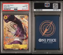 One Piece Gedatsu PSA 10 OP05-102 R Alternate Art Awakening Of The New Era 2023 - Image 2