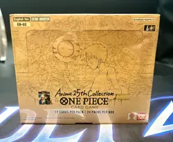 EB02 One Piece TCG Anime 25th Collection Booster Box Lot of 3 English Sealed - Image 3