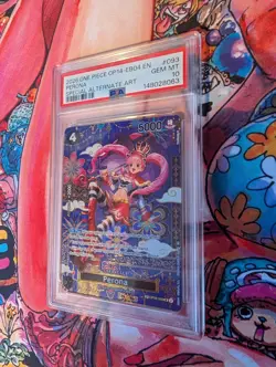 2026 ONE PIECE OP14-EB04-THE AZURE SEA'S SEVENALTERNATE ART #093 PERONA PSA 10 - Image 2