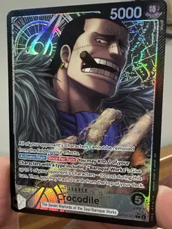 One Piece OP14-079 Crocodile Alt Art Leader , The Azure Sea’s Seven English NM - Image 1