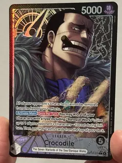 One Piece OP14-079 Crocodile Alt Art Leader , The Azure Sea’s Seven English NM - Image 4