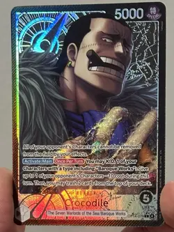 One Piece OP14-079 Crocodile Alt Art Leader , The Azure Sea’s Seven English NM - Image 5