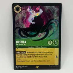 Disney Lorcana Into the Inklands Ursula Deceiver of All 91 NM/NP - Image 1