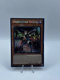 Yugioh Dinomorphia Therizia MP23-EN009 Secret Rare 1st Ed NM - Image 1