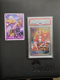 One Piece Card Japanese PSA10 Monkey D Luffy P-043 Promo From Weekly Shonen Jump - Image 1