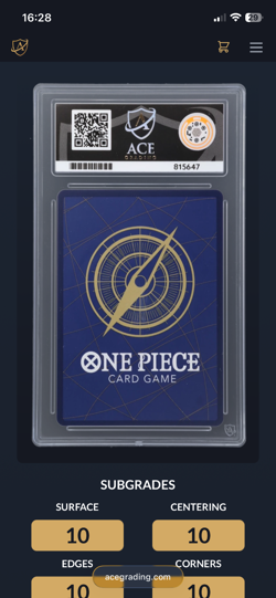 Monkey D Luffy P-043 Promo Weekly Shonen Jump ONE PIECE TCG CARD Japanese ACE 10 - Image 4