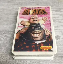 Dinosaurs Vintage TV Movie Playing Gaming Card Collector Deck CCG Cromy Set D2 - Image 1