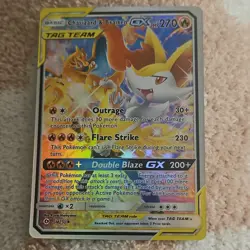 Pokemon Charizard & Braixen GX TAG TEAM Promo Holo Card SM230 SM Set - Image 1