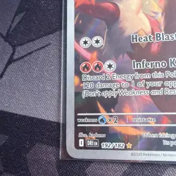 Pokemon TCG Blaziken Destined Rivals Illustration Card 192/182 - Image 5