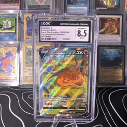 Pokemon Charizard V Promo SWSH260 Sword & Shield Holo CGC 8.5 Dragon Card - Image 1