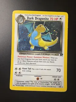 Pokemon Dark Dragonite Holo Rare TCG Card 5/82 - Image 1