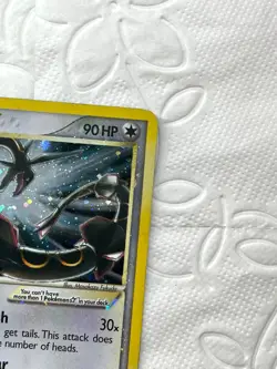 Pokemon Rayquaza Gold Star EX Deoxys Ultra Rare Holo Card #107 - Image 2