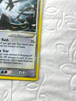 Pokemon Rayquaza Gold Star EX Deoxys Ultra Rare Holo Card #107 - Image 3