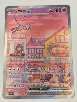Pokemon Mew EX 151 TCG Holo Promo Card Scarlet & Violet Mint - Image 1