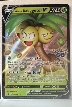 Alolan Exeggutor V SWSH225 SWSH: Sword & Shield Promo Cards Holo - Image 1