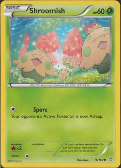 Shroomish 15/160 - XY Primal Clash - Regular - Pokemon Card - MP - Image 1