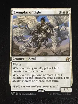 MTG Foundations Exemplar of Light 0011 NM Rare - Image 1