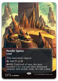 Needle Spires (0075) (Borderless) #75 (NM) Edge of Eternities EOS Magic MTG - Image 1