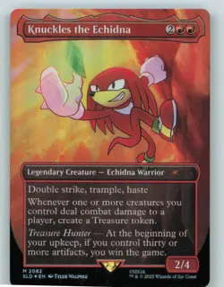 Knuckles the Echidna (Rainbow Foil) 2082 Secret Lair Drop Series MTG NM - Image 1