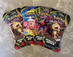 Set of 4 Pokemon TCG Perfect Order Art Sleeved Booster Packs - Image 1