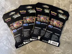 Set of 4 Pokemon TCG Perfect Order Art Sleeved Booster Packs - Image 2