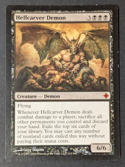 MTG - 1x Hellcarver Demon - Rise of the Eldrazi - NM/LP Magic The Gathering #113 - Image 1