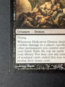 MTG - 1x Hellcarver Demon - Rise of the Eldrazi - NM/LP Magic The Gathering #113 - Image 3