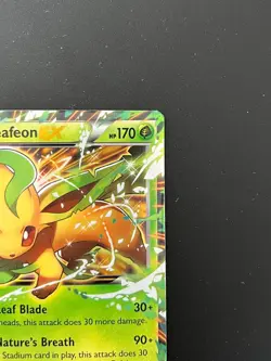 2016 Pokemon XY Generations Leafeon EX 10/83 Ultra Rare LP - Image 2