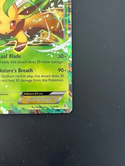 2016 Pokemon XY Generations Leafeon EX 10/83 Ultra Rare LP - Image 3