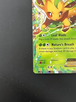 2016 Pokemon XY Generations Leafeon EX 10/83 Ultra Rare LP - Image 4