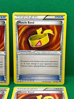 Pokemon Tcg Muscle Band - 121/146 - XY Base set - Non Holo x4 - Image 3