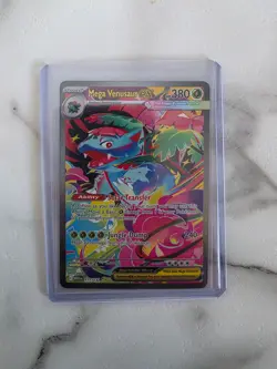 Pokemon Mega Evolution Mega Venusaur EX 177/132 Special Illustration Rare SIR - Image 1
