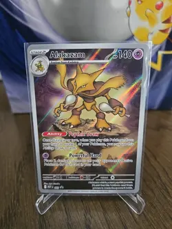 Pokemon TCG Mega Evolutions Alakazam Illustration Rare Promo 009 - Image 1