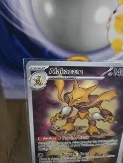Pokemon TCG Mega Evolutions Alakazam Illustration Rare Promo 009 - Image 3