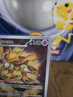 Pokemon TCG Mega Evolutions Alakazam Illustration Rare Promo 009 - Image 4
