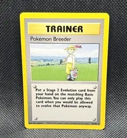 Pokemon TCG Pokemon Breeder Base Set 76/102 Regular Unlimited Rare - NM - Image 1